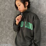 オーバーサイズハーフジップトレーナー キッズ 子供服 | ZI-ON | 詳細画像4