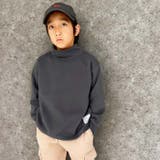 オーバーサイズタートルネック裏起毛トレーナー キッズ 子供服 | ZI-ON | 詳細画像4 