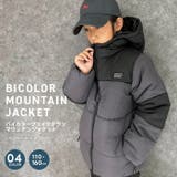 バイカラーフェイクダウンジャケット キッズ 子供服 | ZI-ON | 詳細画像1 