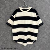 SHISKY オーバーサイズ ワイドボーダーTシャツ | ZI-ON | 詳細画像8