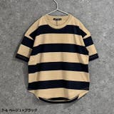 SHISKY オーバーサイズ ワイドボーダーTシャツ | ZI-ON | 詳細画像9