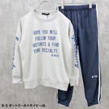 春のミニ裏毛 2本ラインセットアップ キッズ | ZI-ON | 詳細画像12