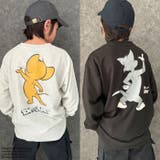 TOM&JERRY 春のミニ裏毛 バックプリントBIGトレーナー | ZI-ON | 詳細画像2