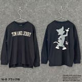 TOM&JERRY 春のミニ裏毛 バックプリントBIGトレーナー | ZI-ON | 詳細画像12