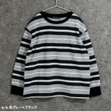 ボーダー 裏起毛トレーナー キッズ | ZI-ON | 詳細画像7 