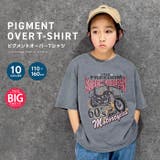 ピグメント染めオーバーサイズプリントTシャツ キッズ 子供服 | ZI-ON | 詳細画像1 