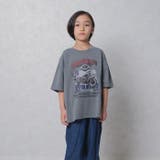 ピグメント染めオーバーサイズプリントTシャツ キッズ 子供服 | ZI-ON | 詳細画像7 