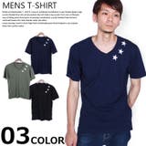 メンズ Tシャツ Vネックｔシャツ | ZI-ON | 詳細画像1 