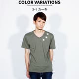 メンズ Tシャツ Vネックｔシャツ | ZI-ON | 詳細画像2 