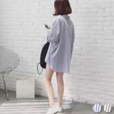 レディース BIGシャツ ストライプ | ZI-ON | 詳細画像1 