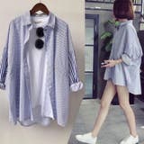 レディース BIGシャツ ストライプ | ZI-ON | 詳細画像2 