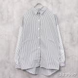 レディース BIGシャツ ストライプ | ZI-ON | 詳細画像17 