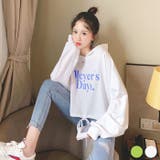 レディース BIGパーカー ビッグシルエット | ZI-ON | 詳細画像1 