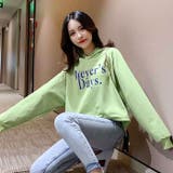 レディース BIGパーカー ビッグシルエット | ZI-ON | 詳細画像4 