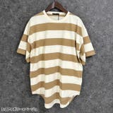 SHISKY オーバーサイズワイドボーダーTシャツ メンズ | ZI-ON | 詳細画像3