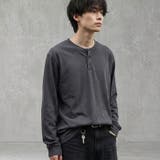 ヘンリーネック長袖Tシャツ メンズ ロンT | ZI-ON | 詳細画像2 