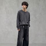 ヘンリーネック長袖Tシャツ メンズ ロンT | ZI-ON | 詳細画像3 