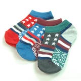 アメリカン | 靴下 3枚組み 子供用 | ZI-ON