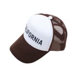 20-2オフホワイト×ブラウン | キッズ メッシュキャップ 帽子 | ZI-ON