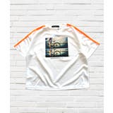 12-4オフホワイト×オレンジ | キッズ Ｔシャツ 子供服 | ZI-ON