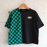 12-3グリーン×ブラック/A | キッズ Tシャツ 子供服 | ZI-ON