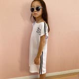 6-4オフホワイト/B | キッズ ワンピース子供服 半袖 | ZI-ON