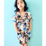 12-7オフホワイト | キッズ アロハシャツ セットアップ | ZI-ON