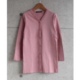 8-7ピンク | キッズ カーディガン ロング丈 | ZI-ON