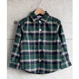 13-12ネイビー・グリーン系 | キッズ ネルシャツ 子供服 | ZI-ON