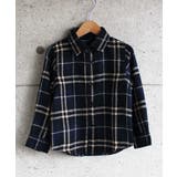 13-4ネイビー系 | キッズ ネルシャツ 子供服 | ZI-ON