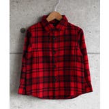 13-7レッド系2 | キッズ ネルシャツ 子供服 | ZI-ON