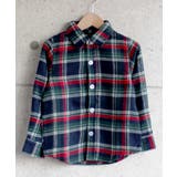 13-9レッド・ネイビー系1 | キッズ ネルシャツ 子供服 | ZI-ON