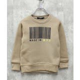 20-3ベージュ | 裏起毛トレーナー キッズ スウェット | ZI-ON