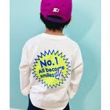 18-7オフホワイト/C | キッズ ロンT Tシャツ | ZI-ON