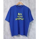 18-11Ｒ/ブルー/D | レディース メンズ Tシャツ | ZI-ON