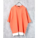 20-14オレンジ/BIG | メンズ Tシャツ 半袖 | ZI-ON