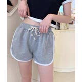 4-1グレー | レディース ショートパンツ ライン | ZI-ON