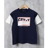 6-6ネイビー/B | キッズ Tシャツ 半袖 | ZI-ON