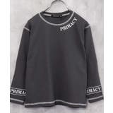 18-14チャコール/E | BIGロンT キッズ 長袖Tシャツ | ZI-ON