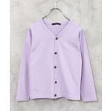 10-4ラベンダー | キッズ カーディガン カーデ | ZI-ON