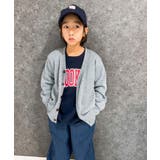10-2杢グレー | 裏起毛BIGカーディガン キッズ カーデ | ZI-ON