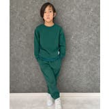 6-3Ｄ/グリーン | 裏起毛ルームウエア パジャマ キッズ | ZI-ON