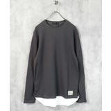 12-5チャコール/クルーネック | メンズ ロンT Tシャツ | ZI-ON