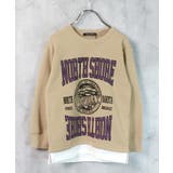 12-2ベージュ/A | 裏起毛トレーナー キッズ スウェット | ZI-ON