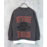 12-3チャコール/A | 裏起毛トレーナー キッズ スウェット | ZI-ON