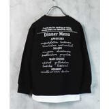 12-9ブラック/C | 裏起毛トレーナー キッズ スウェット | ZI-ON