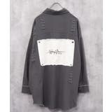 4-1グレー | レディース BIGシャツ ビッグ | ZI-ON