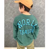 16-3D/グリーン/A | BIGロンT キッズ ビックTシャツ | ZI-ON