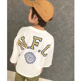 16-5オフホワイト/B | BIGロンT キッズ ビックTシャツ | ZI-ON
