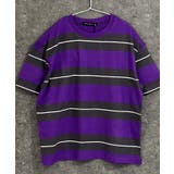18-16パープル/C | ボーダーBIG Tシャツ キッズ | ZI-ON